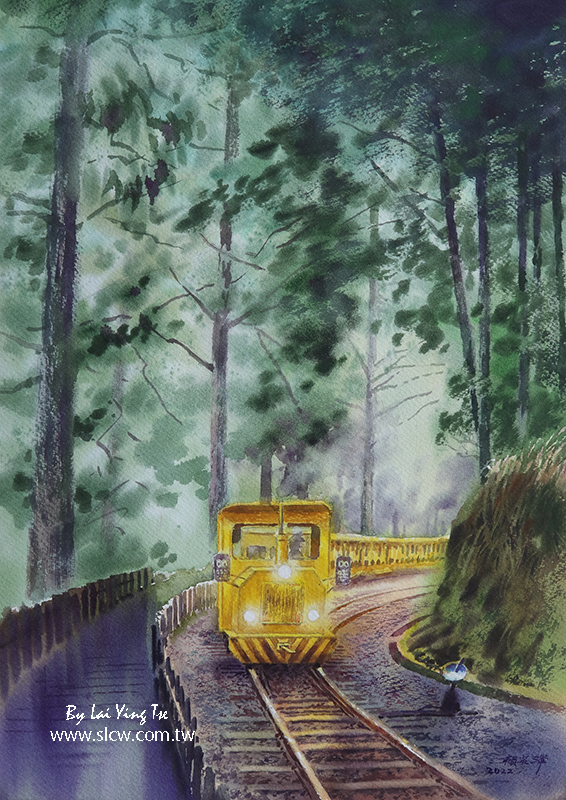 Bong Bong Train_Taipingshan_painted by Lai Ying Tse